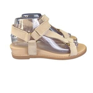 Joie Winona Leather Upper Adjustable Hook & Loop Strap Wedge Sandals Size‎ 7.5